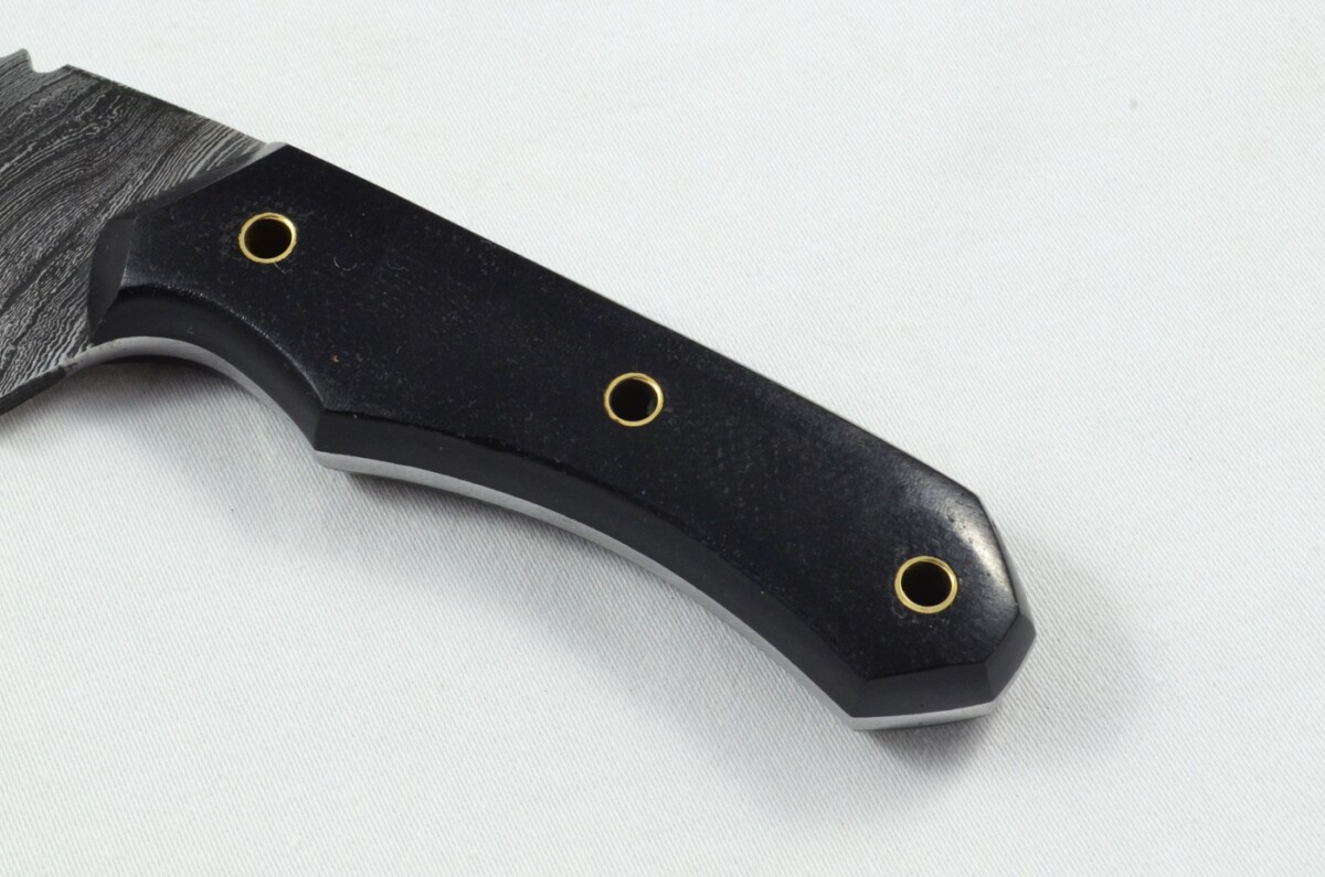2025 Collection - Damascus Blade Micarta Handled Hunting Skinning Bowie Utility Knife With Leather Sheath Limited Edition 1 of 20 - Image 3
