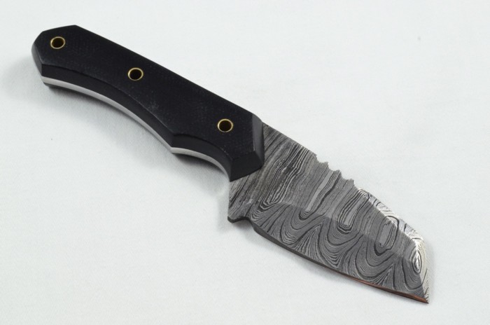 2025 Collection - Damascus Blade Micarta Handled Hunting Skinning Bowie Utility Knife With Leather Sheath Limited Edition 1 of 20 - Image 5