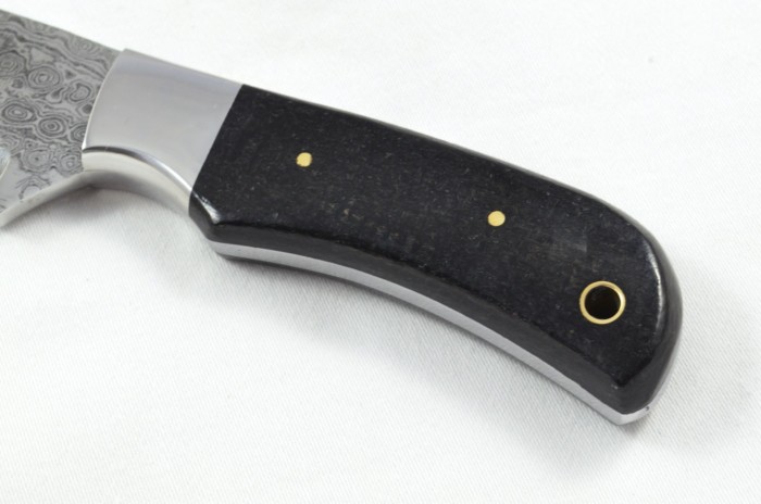 2025 Collection -  Damascus Blade Micarta Handled Hunting Skinning Bowie Knife With Leather Sheath Limited Edition 1 of 20 - Image 3