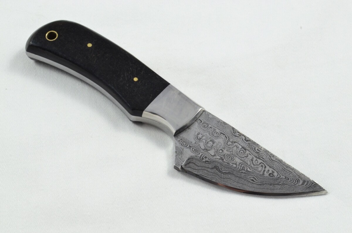2025 Collection -  Damascus Blade Micarta Handled Hunting Skinning Bowie Knife With Leather Sheath Limited Edition 1 of 20 - Image 5