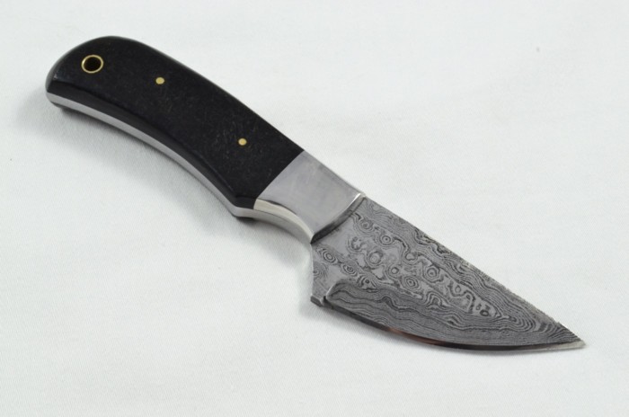 2025 Collection -  Damascus Blade Micarta Handled Hunting Skinning Bowie Knife With Leather Sheath Limited Edition 1 of 20 - Image 5