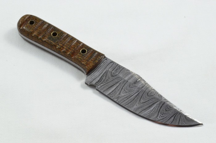 2025 Collection - Damascus Blade Micarta Handled Hunting Skinning Bowie Knife With Leather Sheath Limited Edition 1 of 20 - Image 5