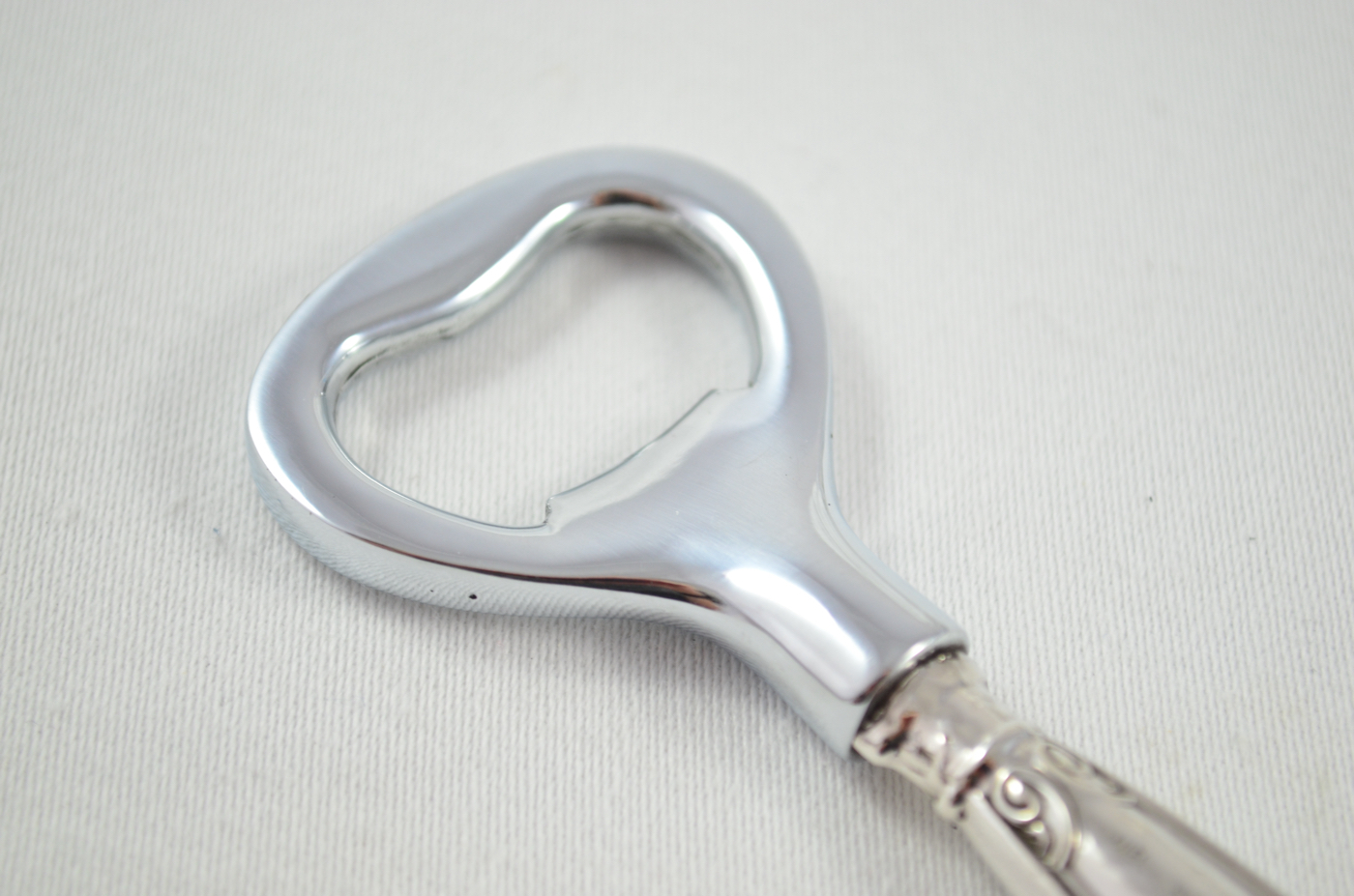 Boxed John Biggin Thistle Pattern Sterling Silver Bottle Opener Sheffield 1915 - Image 3