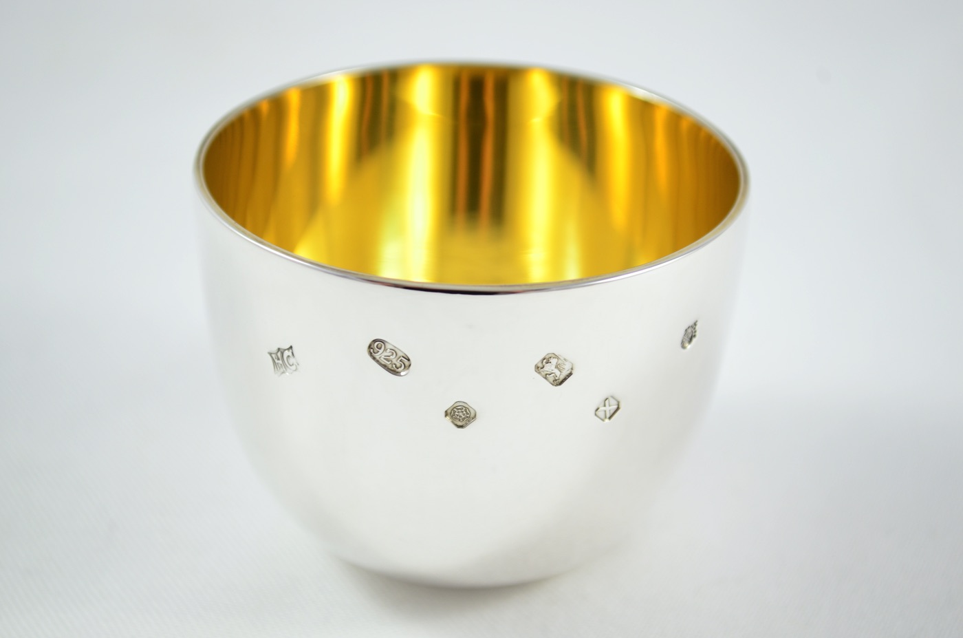 A Pair of Sterling Silver Heavy Gauge Tumble Cup JUBILEE MARK Hallmarked 2023 - Image 2