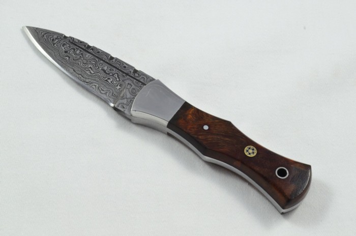 2025 Collection - Damascus Blade Rosewood & Handled Scottish Knife Sgian Dubh Dirk Leather Sheath Limited Edition 1 of 20 - Image 2