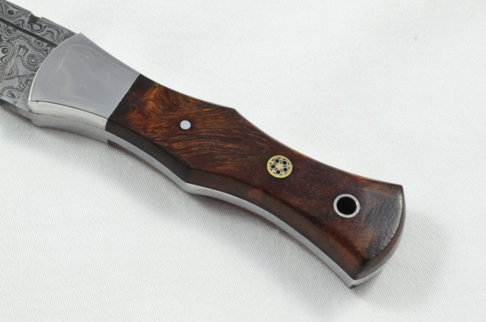 2025 Collection - Damascus Blade Rosewood & Handled Scottish Knife Sgian Dubh Dirk Leather Sheath Limited Edition 1 of 20 - Image 3
