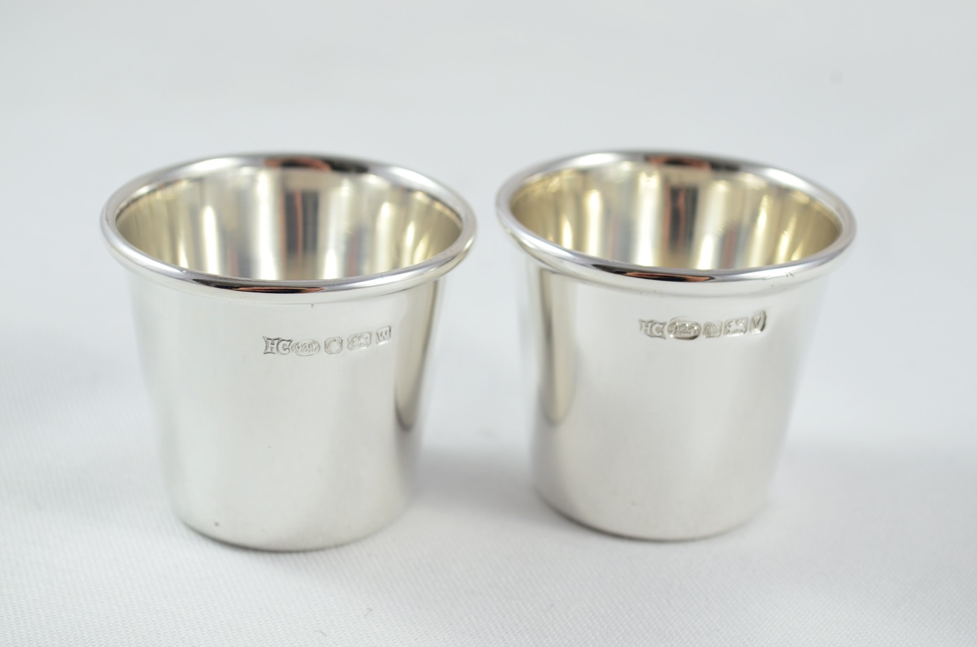 A Pair of Sterling Silver Nips Cup Shooting Cup Shot Vessel Hallmarked 2020