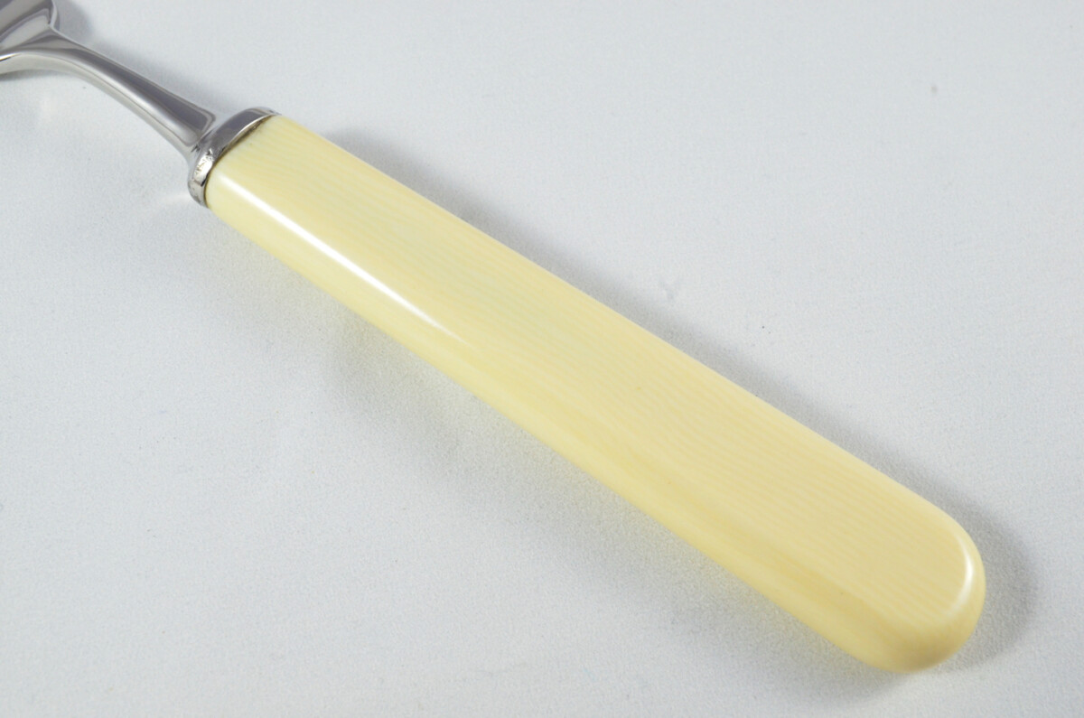 New Fantastic Genuine Cream Handle Table Fork Mirrored Finish Made In Sheffield England - Image 3