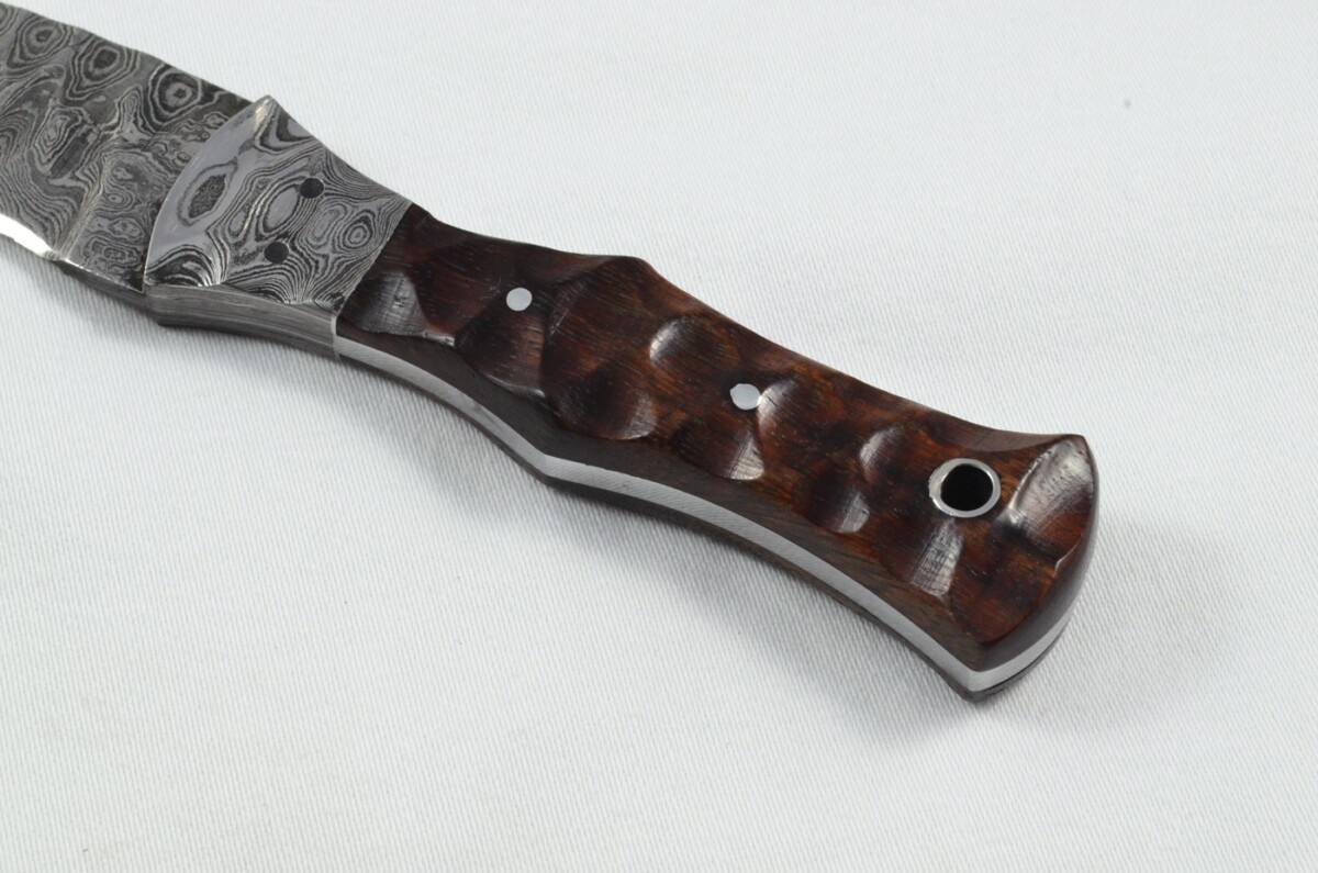 2025 Collection - Damascus Blade Rosewood & Handled Scottish Knife Sgian Dubh Dirk Leather Sheath Limited Edition 1 of 20 - Image 3