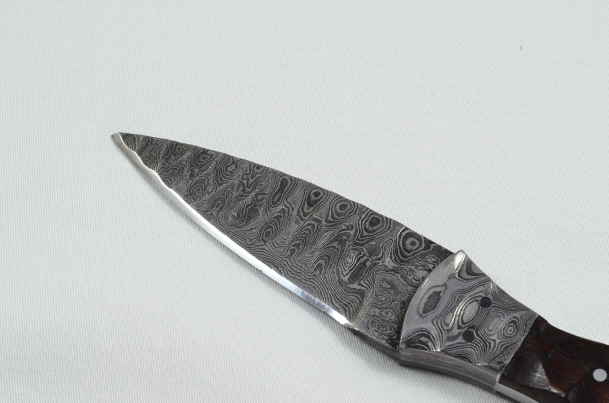 2025 Collection - Damascus Blade Rosewood & Handled Scottish Knife Sgian Dubh Dirk Leather Sheath Limited Edition 1 of 20 - Image 4