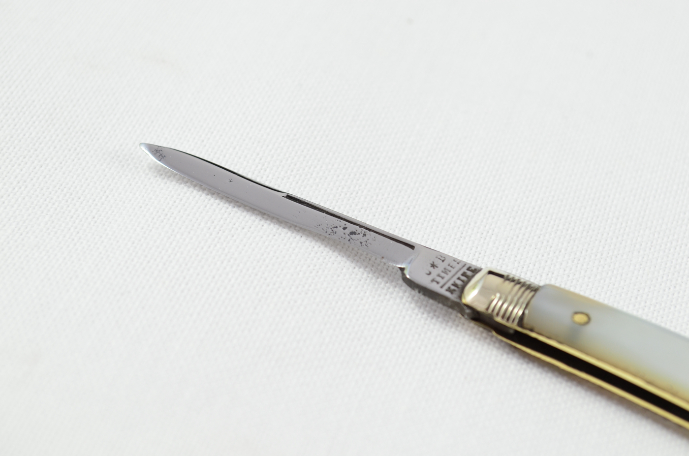 J.B Times Quill Knife With Mother Of Pearl Scales - Image 2