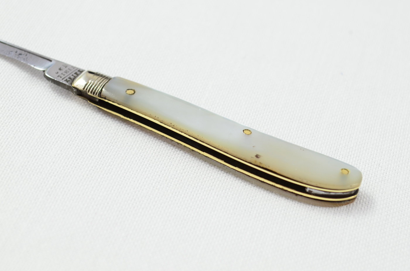 J.B Times Quill Knife With Mother Of Pearl Scales - Image 3