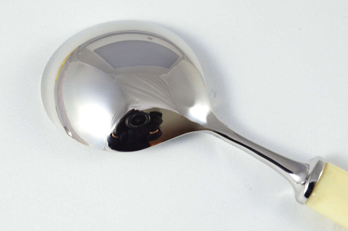 New Fantastic Genuine Cream Handle Soup Spoon Mirrored Finish Made In Sheffield England - Image 4
