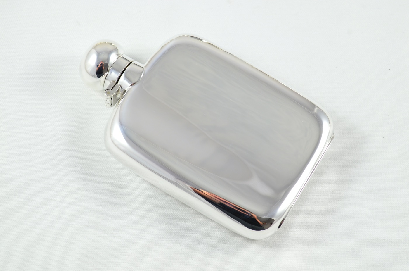 A Sterling Silver Square Hip Flask 6oz Bayonet Top Hallmarked 2025 - Image 5