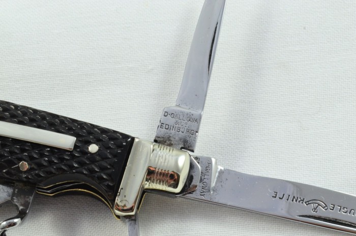 Amazing D Galloway Sportsman's Pen/Pocket Knife Buffalo Jigged Horn Scales c.1890 - Image 4