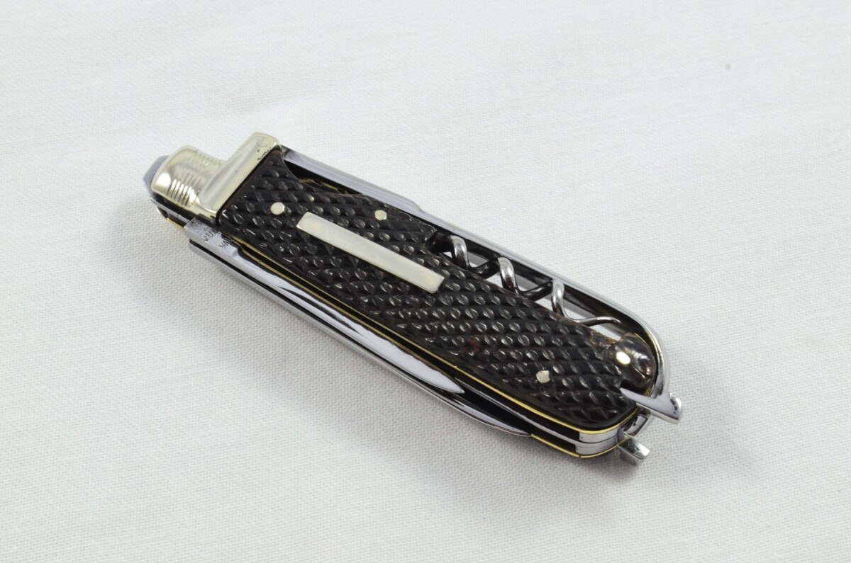Amazing D Galloway Sportsman's Pen/Pocket Knife Buffalo Jigged Horn Scales c.1890 - Image 8