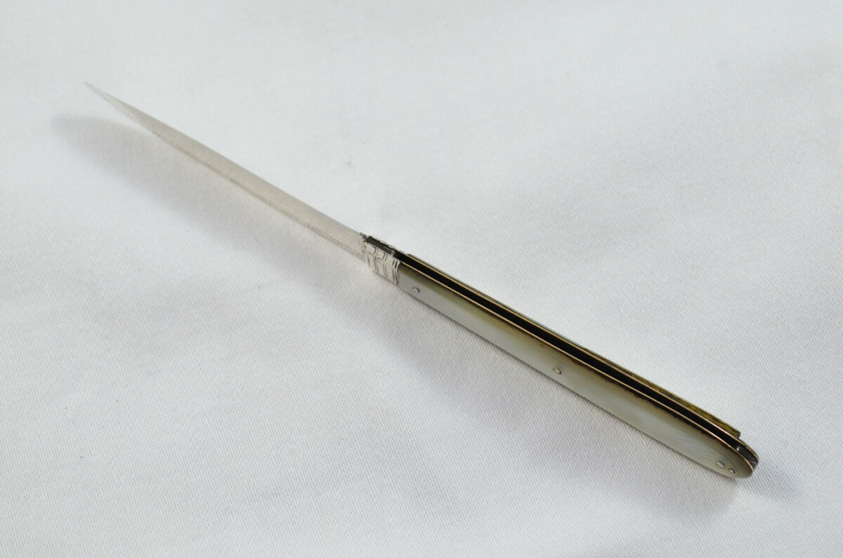 Sheffield Antique Solid Silver Bladed Mother Of Pearl Scaled Pen/Fruit Knife 1798 - Image 6