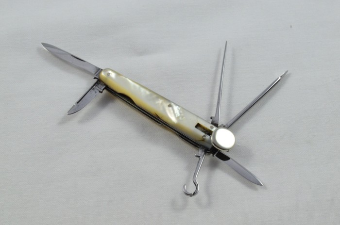 Antique 7 Piece Hand Restored Mother Of Pearl Pen/Pocket Knife c1900 - Sheffield - Smokers Interest