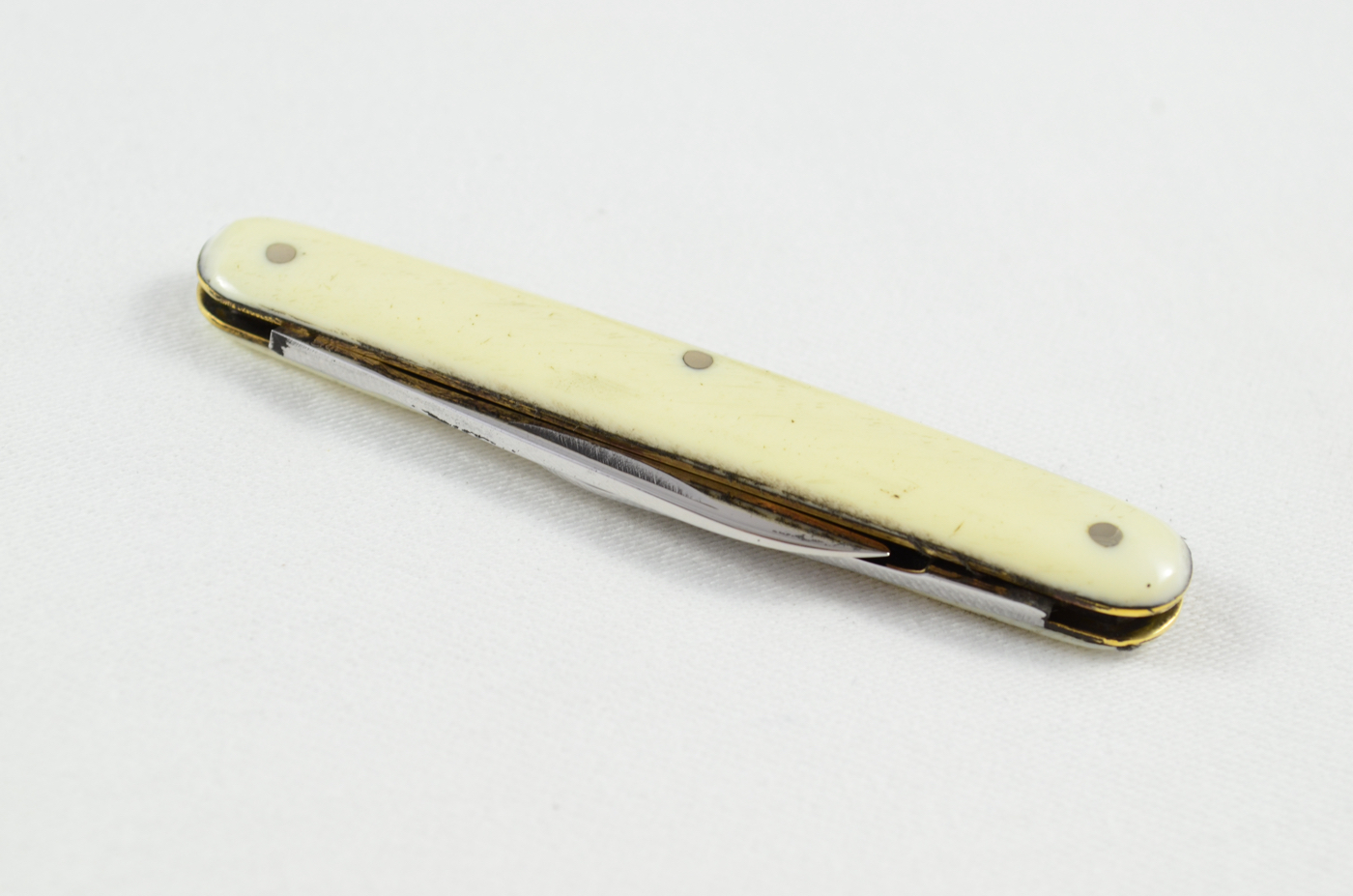 T.E.W Plastic Imitation Ivory Handled Pen Knife Sheffield c.1960 - Image 6