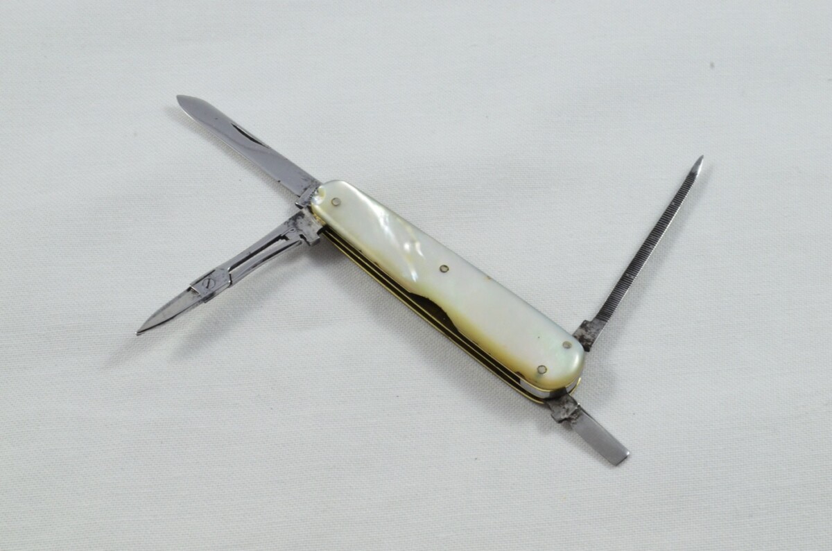 Antique 4 Piece Hand Restored Mother Of Pearl Pen/Pocket Knife c1900 - Sheffield - Hibbert & Son