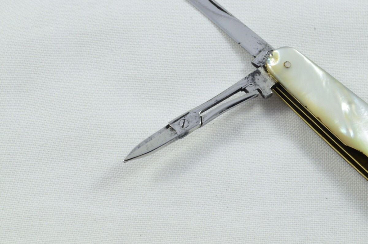 Antique 4 Piece Hand Restored Mother Of Pearl Pen/Pocket Knife c1900 - Sheffield - Hibbert & Son - Image 4