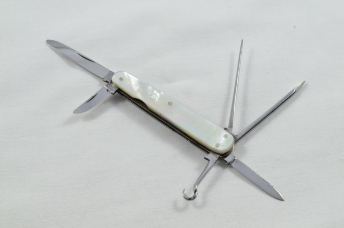 Antique 6 Piece Hand Restored Mother Of Pearl Pen/Pocket Knife c1900 - Sheffield - Levick & Sons