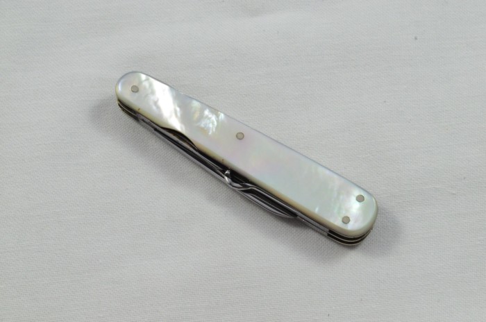 Antique 6 Piece Hand Restored Mother Of Pearl Pen/Pocket Knife c1900 - Sheffield - Levick & Sons - Image 7