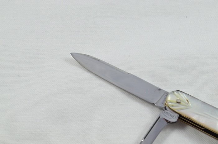 Antique 4 Piece Hand Restored Mother Of Pearl Pen/Pocket Knife c1900 - Solingen - Bontgen & Sabin - Image 9