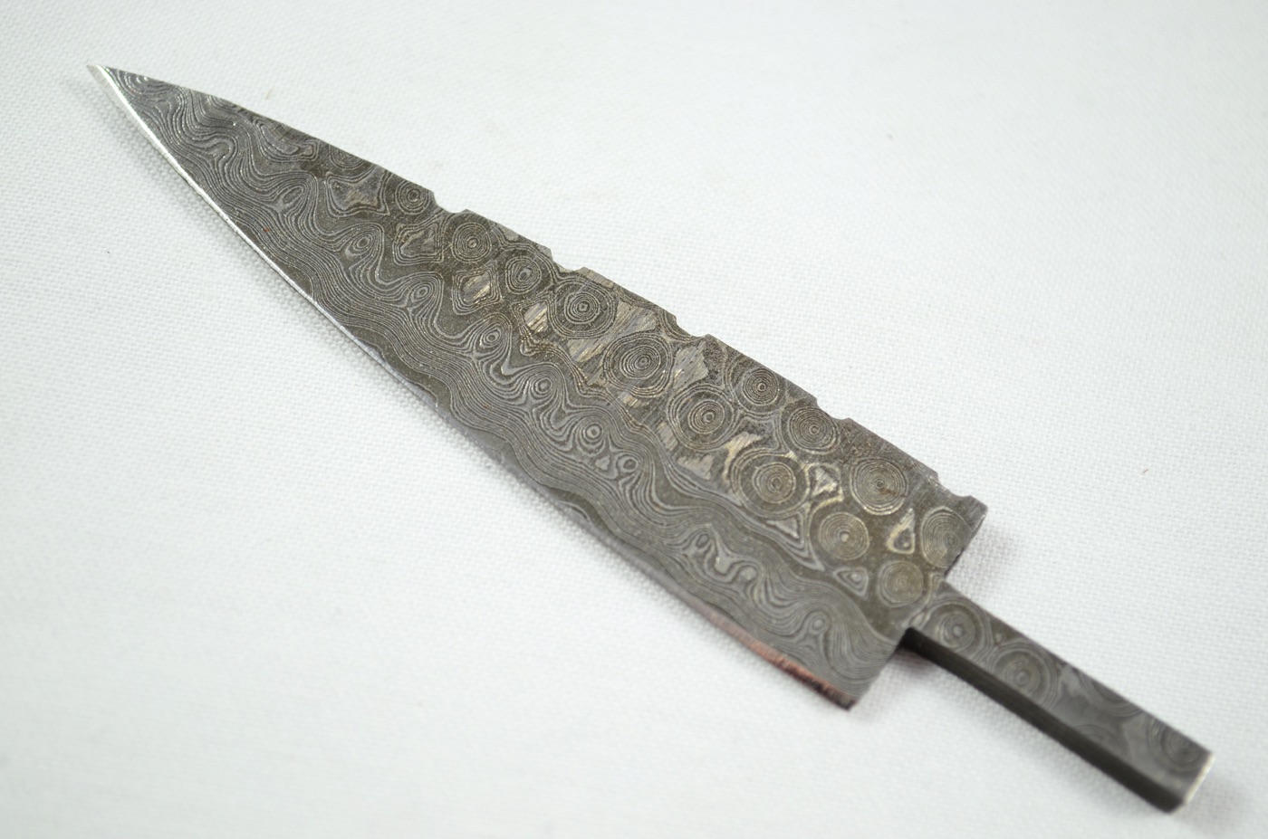 New Fantastic Sgian Dubh Damascus Steel Textured Edge Blank Blade Made in Sheffield England - Image 2