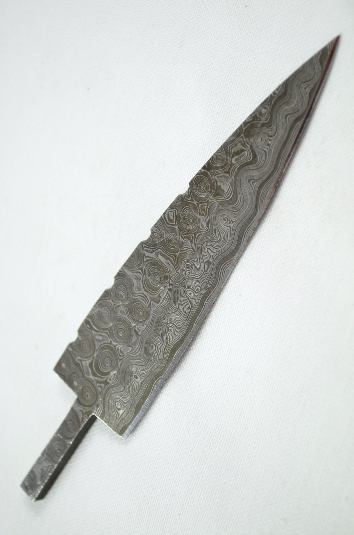 New Fantastic Sgian Dubh Damascus Steel Textured Edge Blank Blade Made in Sheffield England - Image 3