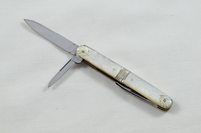 Antique 4 Piece Hand Restored Mother Of Pearl Pen/Pocket Knife c1900 - Solingen - Bontgen & Sabin - Image 4