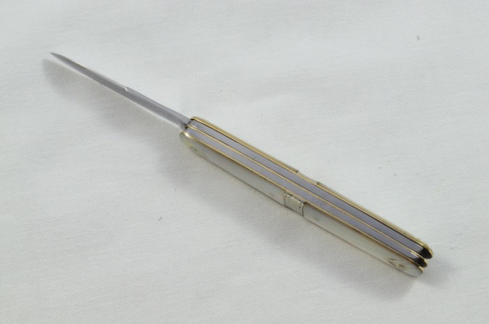 Antique 4 Piece Hand Restored Mother Of Pearl Pen/Pocket Knife c1900 - Solingen - Bontgen & Sabin - Image 3