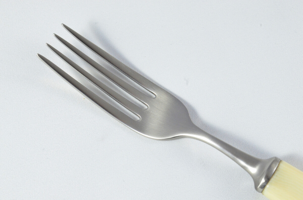 New Fantastic Genuine Cream Handle Table Knife & Fork Brushed Finish Made In Sheffield England - Image 6