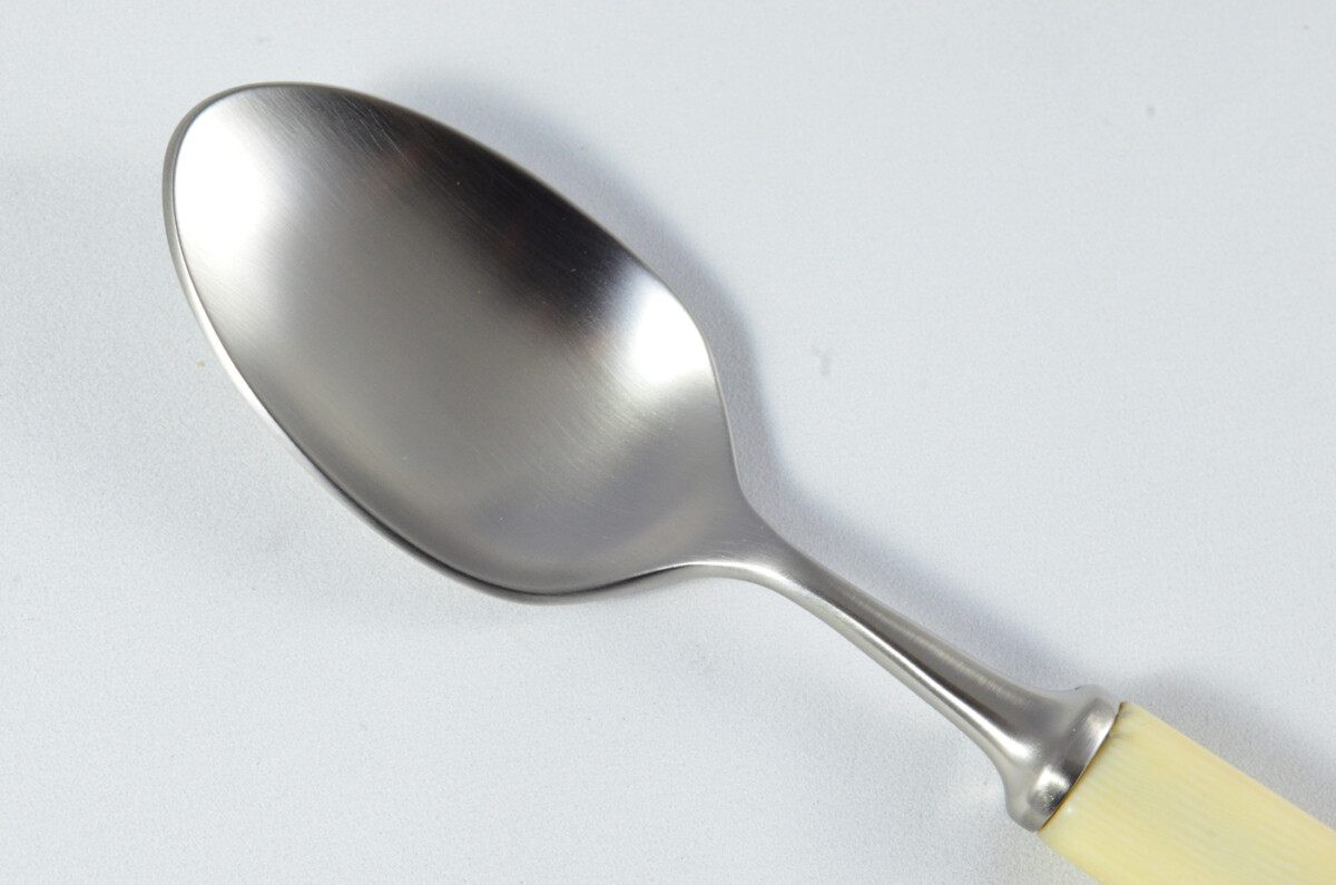 New Fantastic Genuine Cream Handle Dessert Spoon Brushed Finish Made In Sheffield England - Image 3