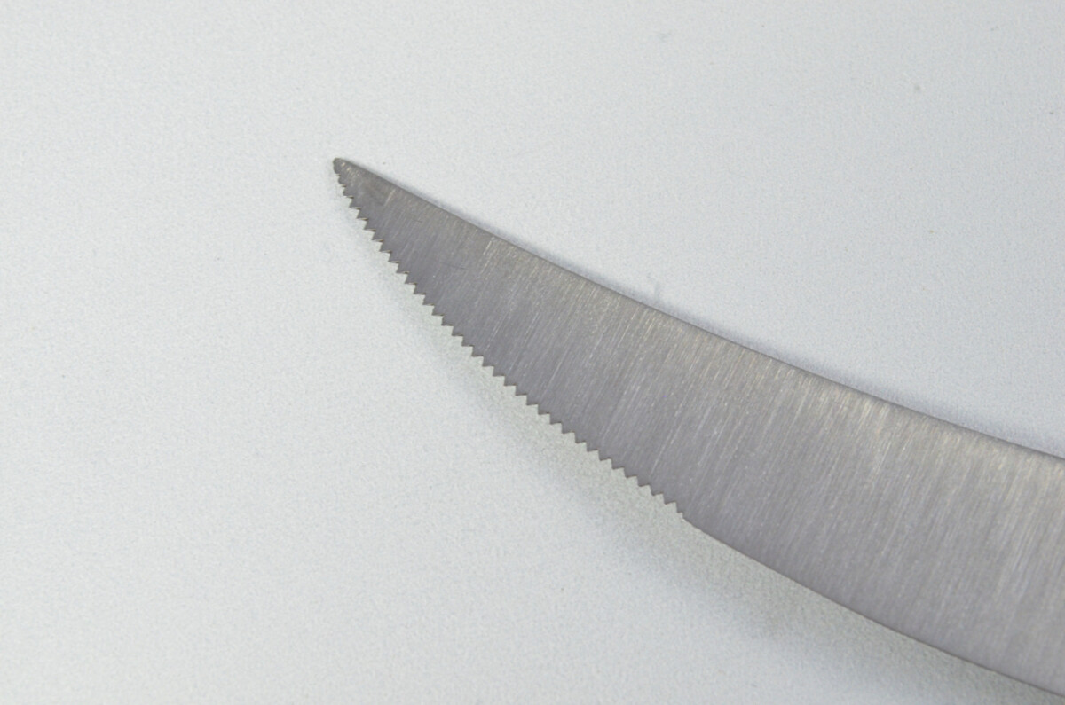 New Fantastic Genuine Cream Handle Steak Knife & Fork Brushed Finish Made In Sheffield England - Image 8