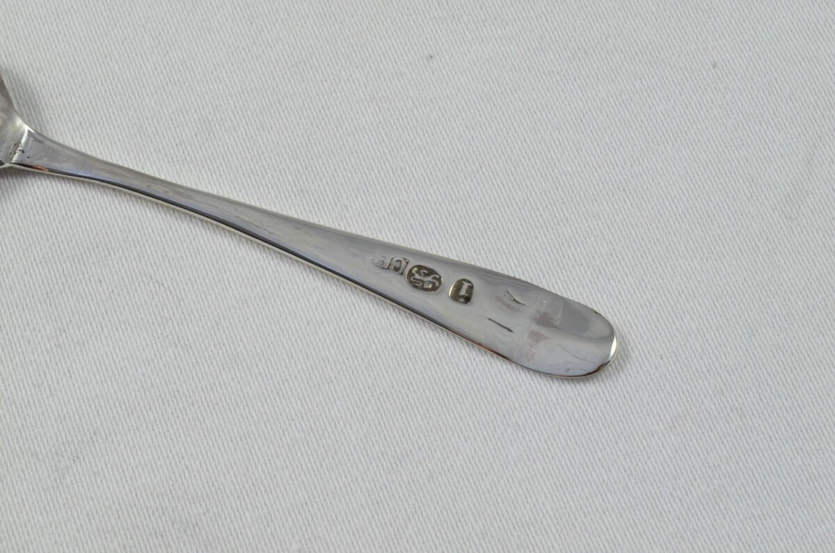 London Solid Silver Antique Christening Spoon - Old English Pattern - Made in 1804 - Presentation Case - Image 3