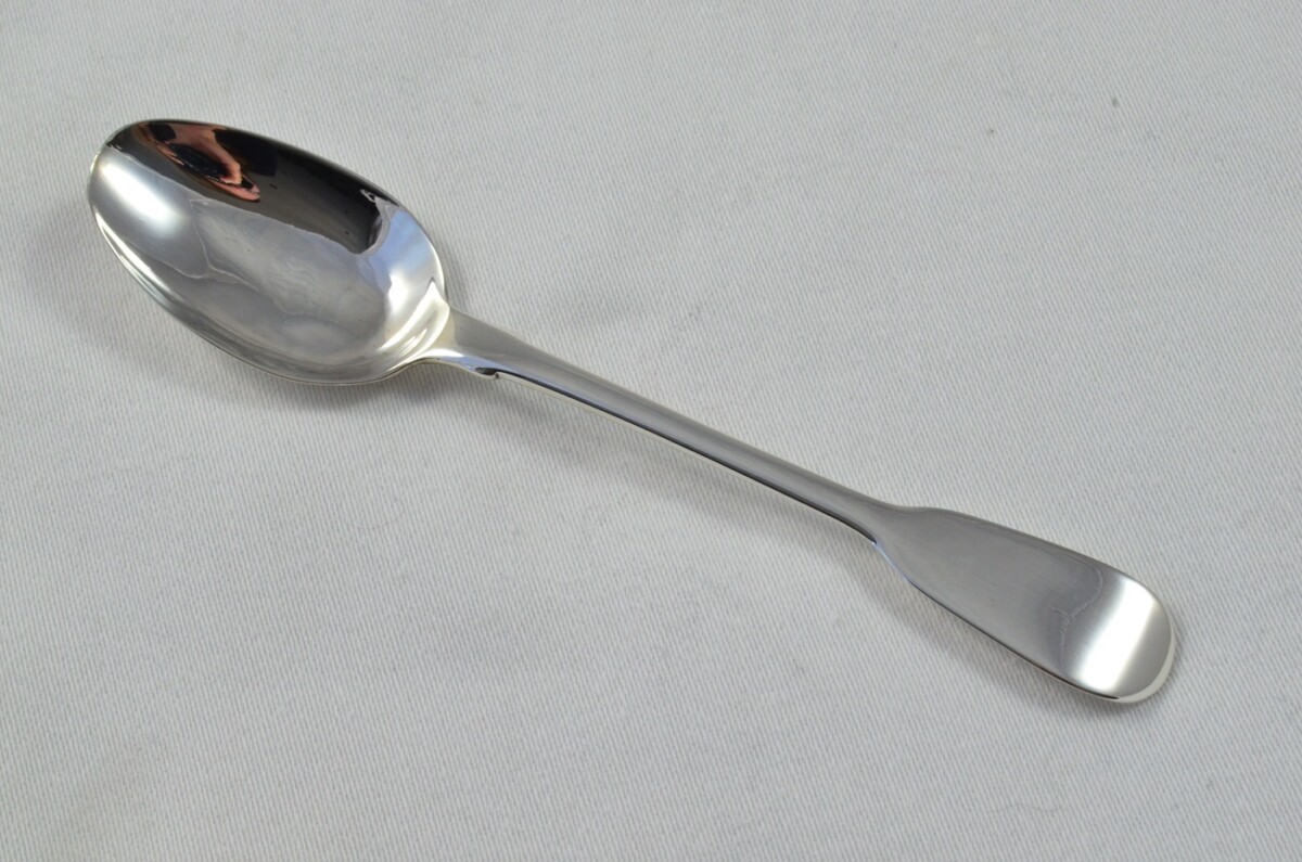 William Chawner London Solid Silver Antique Christening Spoon - Old English Fiddle Pattern - Made in 1831 - Presentation Case - Image 4