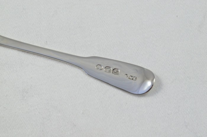 London Solid Silver Antique Christening Spoon - Old English Fiddle Pattern - Made in 1798 - Presentation Case - Image 3