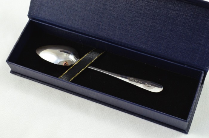 Sheffield Solid Silver Antique Christening Spoon - Old English Pattern - Made in 1799 - Presentation Case - Image 2