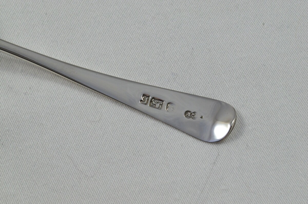Sheffield Solid Silver Antique Christening Spoon - Old English Pattern - Made in 1825 - Presentation Case - Image 3