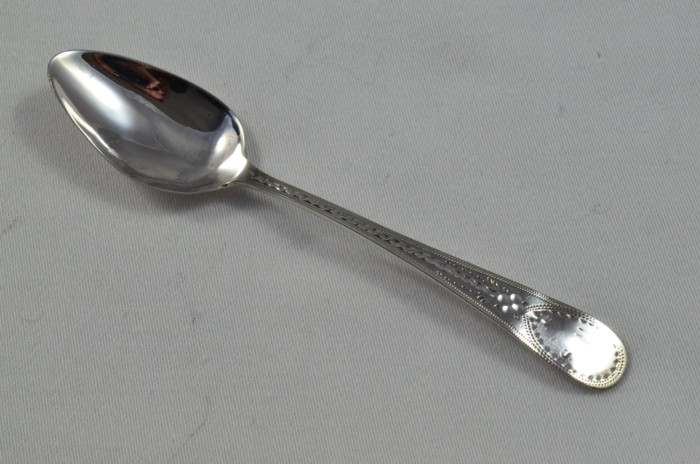 London Solid Silver Antique Christening Spoon - Irish Bright Cut - Made in 1810 - Presentation Case - Image 3