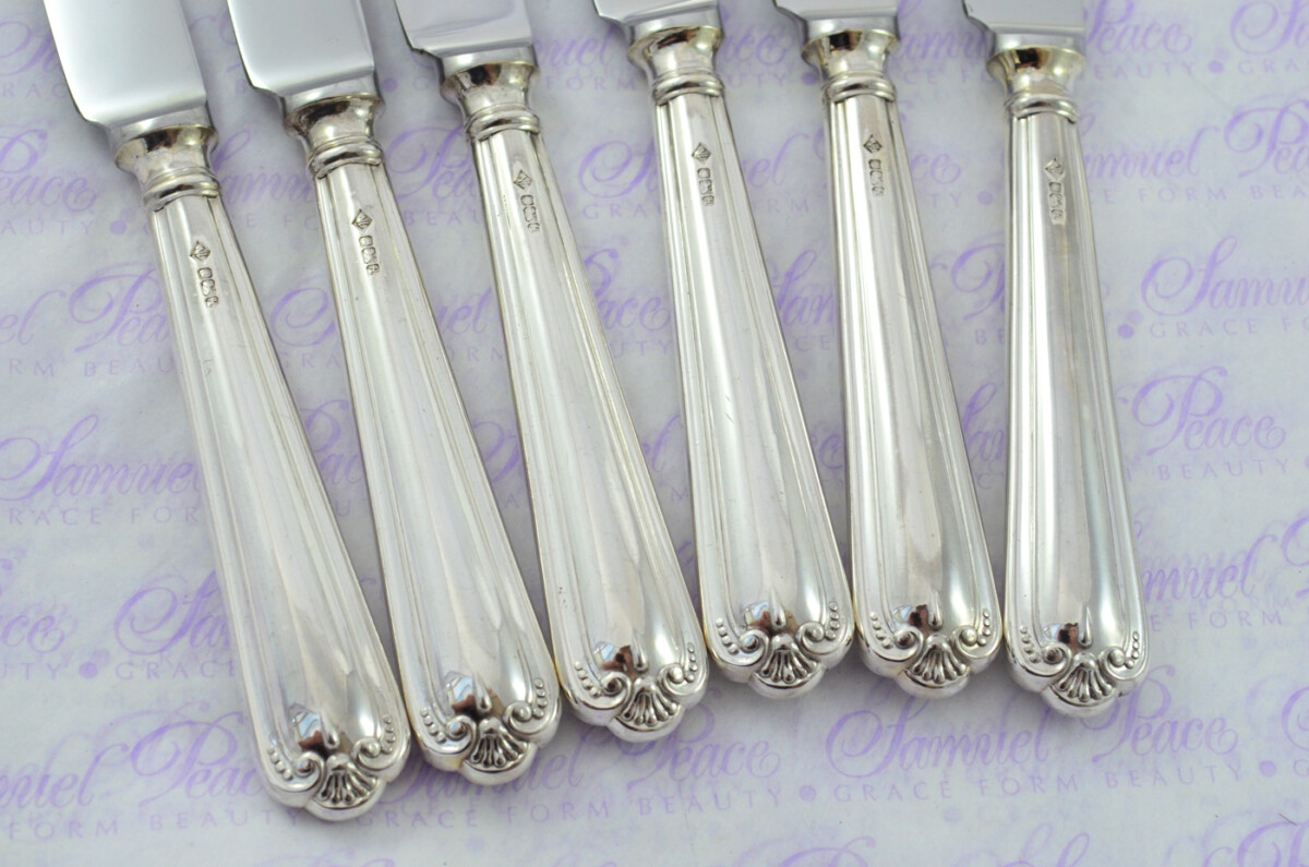 JESMOND PATTERN 12 DINNER & 12 DESSERT KNIVES STERLING SILVER 1982 IMMACULATE CONDITION - Image 11