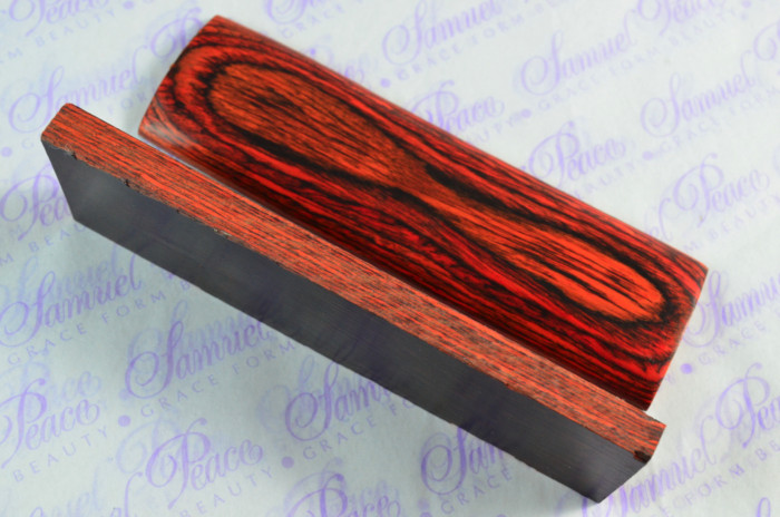 Pair of Wildfire Colour Laminated Wood Knife Scales Knife Making Parts Wood Blanks - Image 4