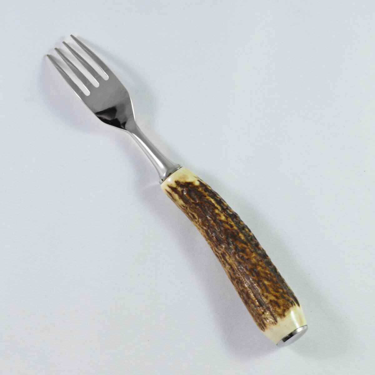 A Genuine Stag Handled Dessert Fork - Image 2