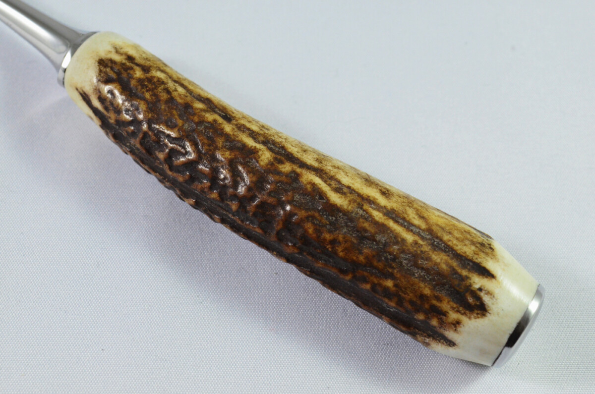 A Genuine Stag Handled Dessert Fork - Image 4