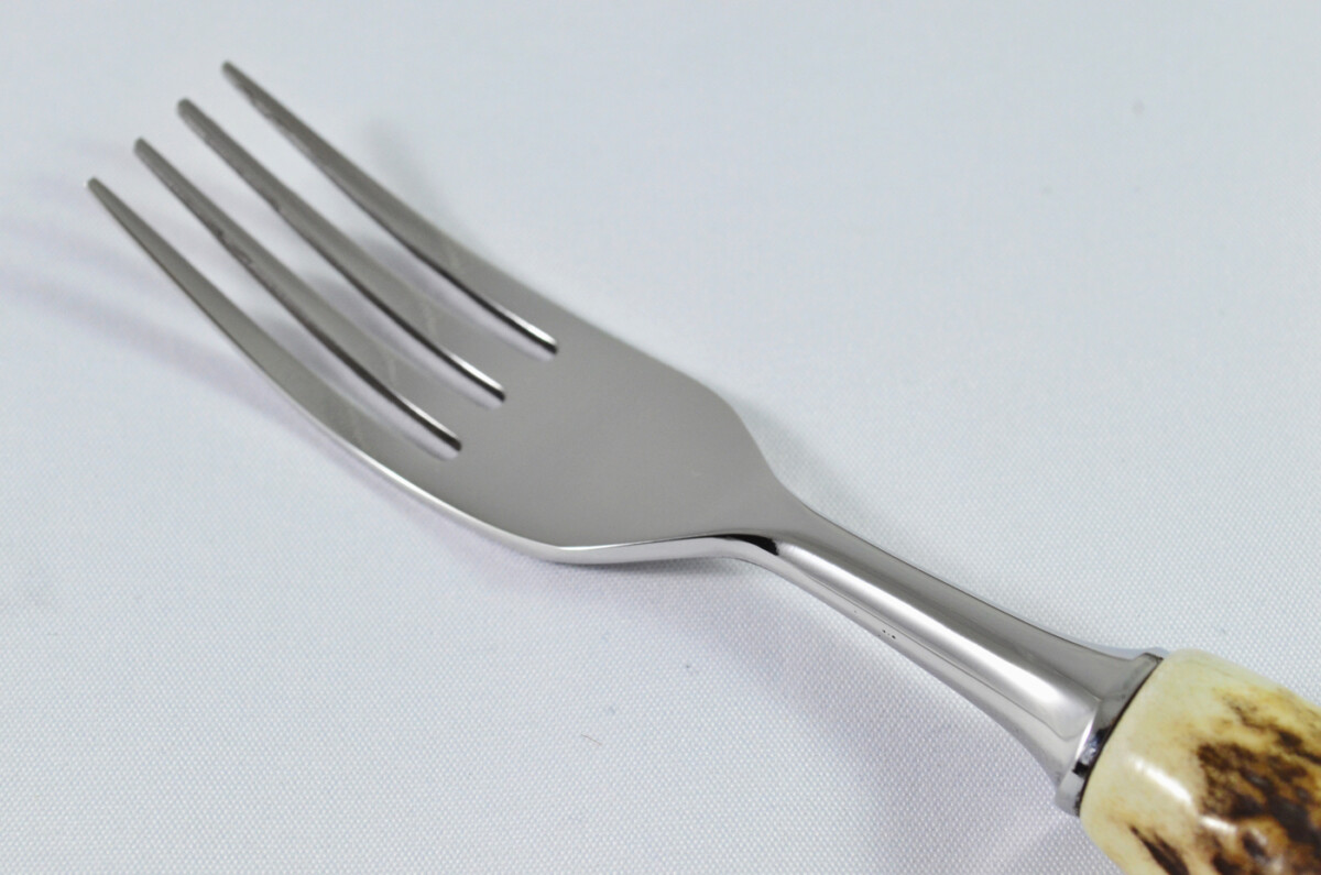 A Genuine Stag Handled Dessert Fork - Image 3