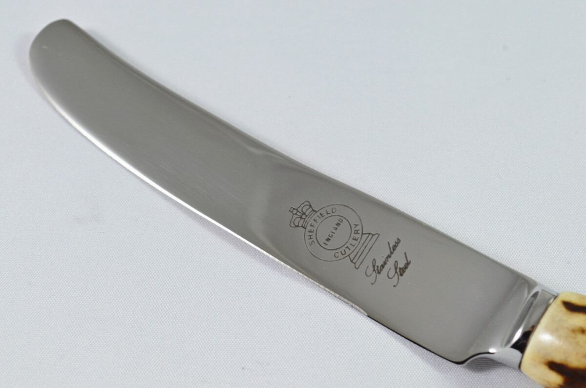 A Genuine Stag Handled Salad Knife - Image 4