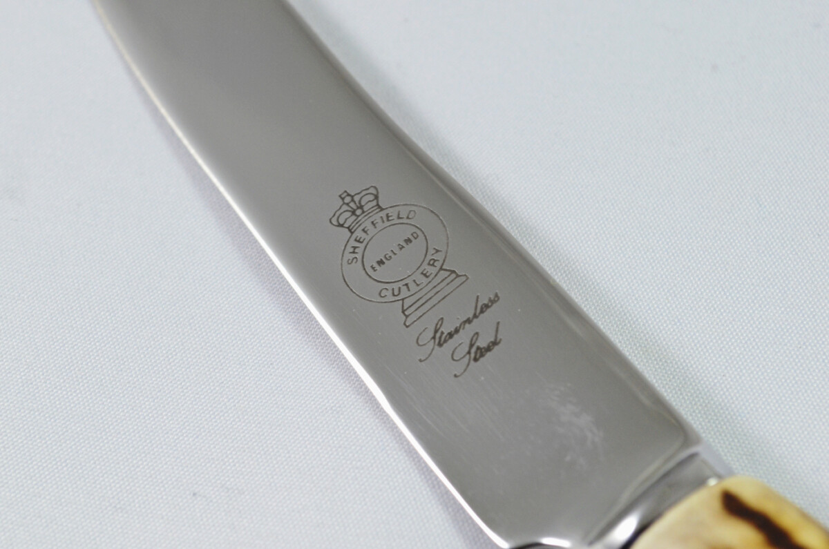 A Genuine Stag Handled Salad Knife - Image 5