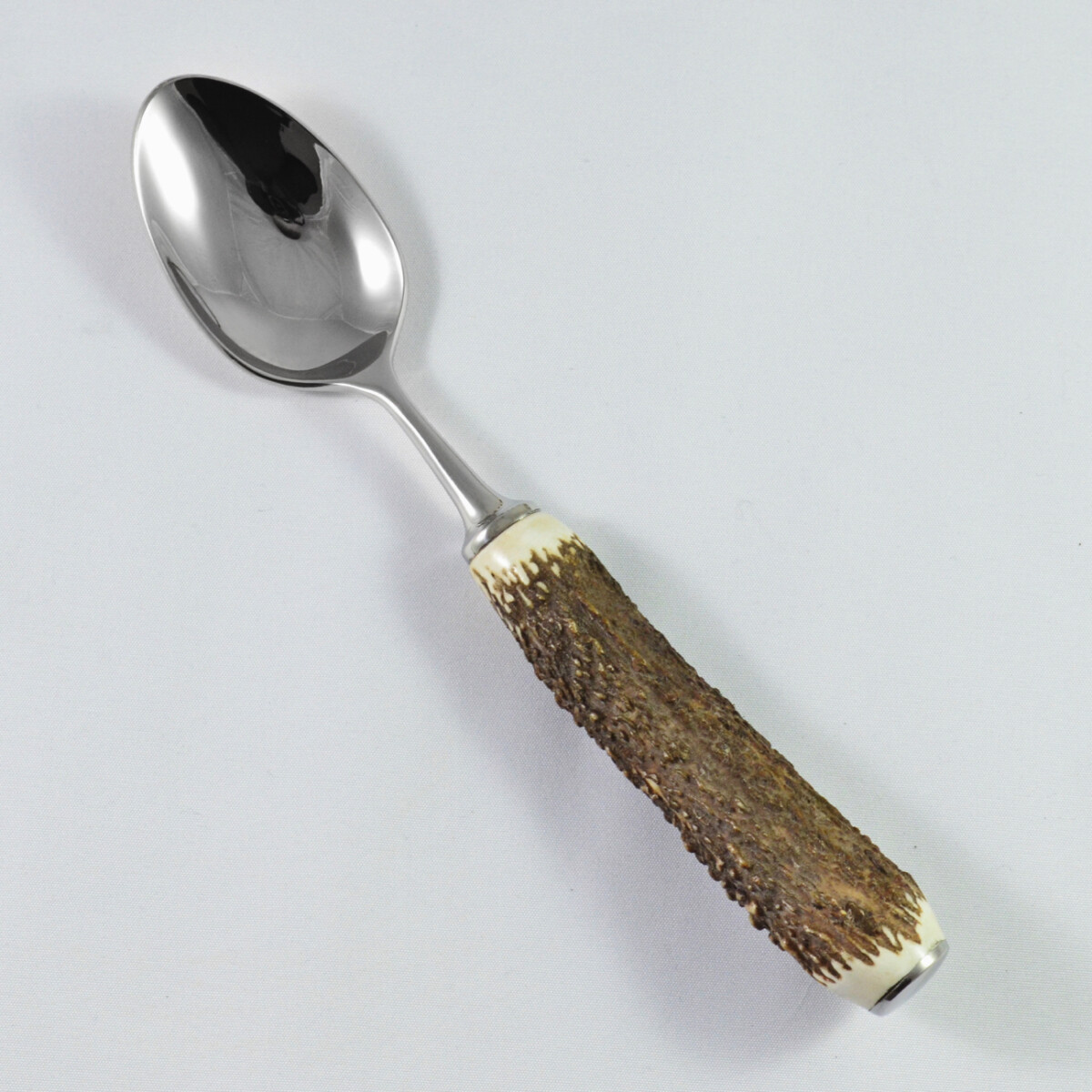 A Genuine Stag Handled Dessert Spoon