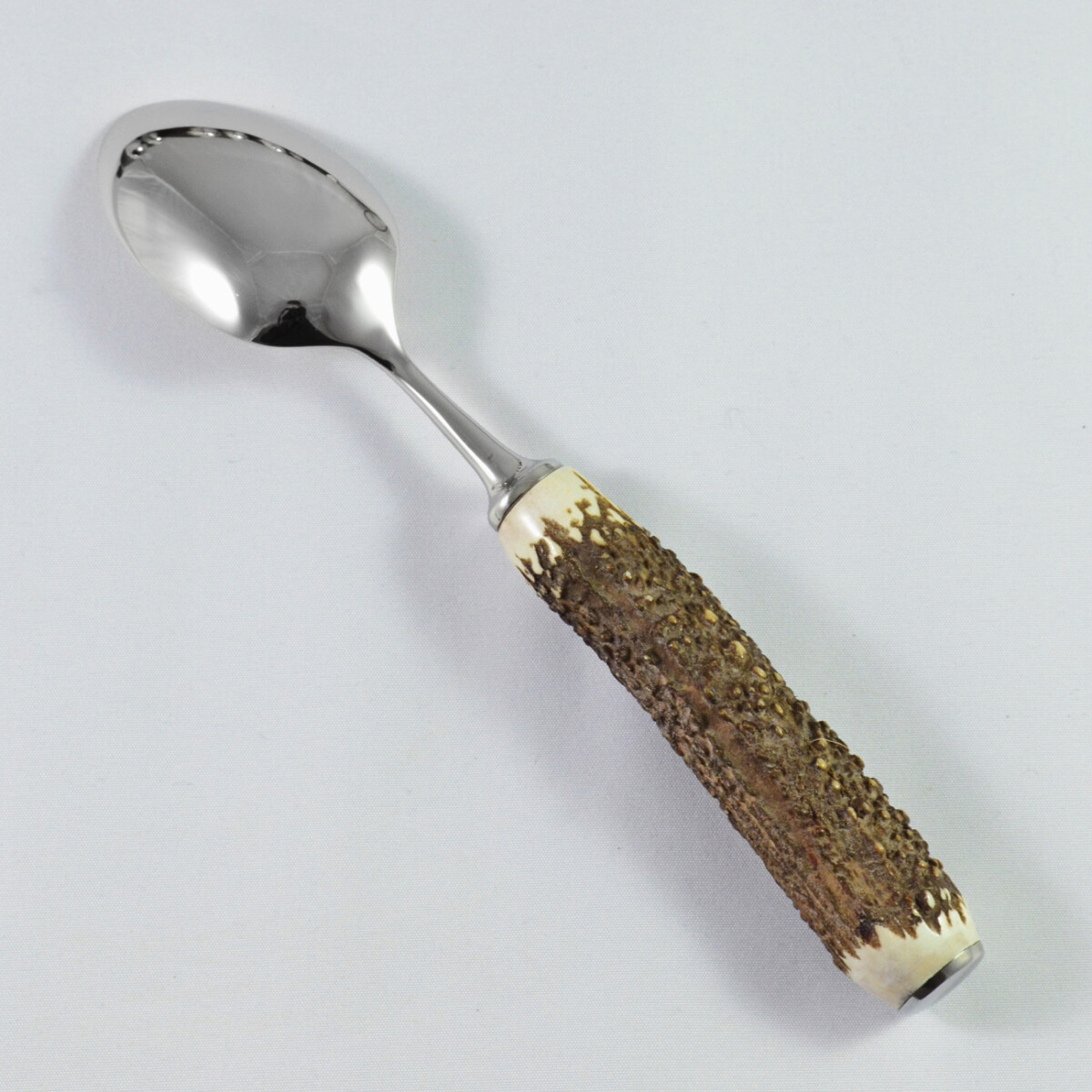 A Genuine Stag Handled Dessert Spoon - Image 2